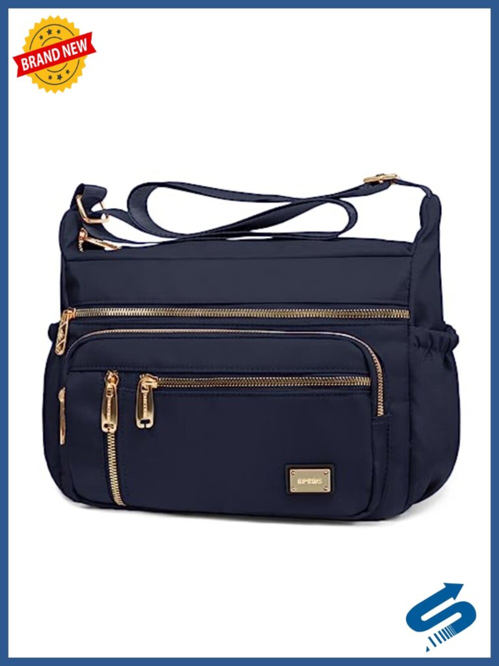 Crossbody Bag for Women, Waterproof Shoulder Purse with Multi-Pockets, Travel